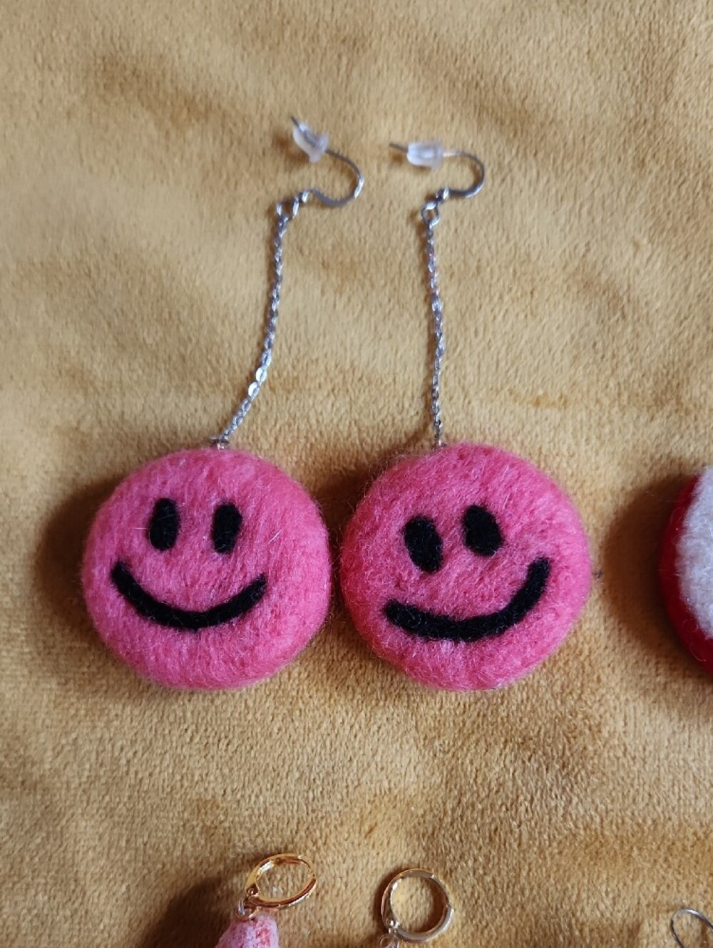 Handmade Felt Earrings Set- Fun And Kitschy FINAL PRICE - Picture 2 of 5